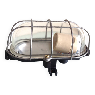 Industrial style porthole wall light, 50s-60s