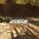 Ceramic and mirrored glass coffee table by Tommaso Barbi, Italy, 1960s.