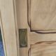 Parisian cabinet with 2 sliding doors 1 shelf solid beech