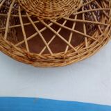 Basket with openwork lid