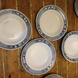 soup plates in english porcelain