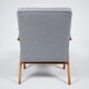 Vintage original armchair 60s, VAR edition, fully restored, poule fabric, stylish