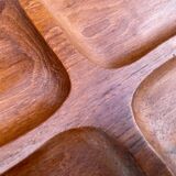 Plateau de service en teck de style scandinave, circa 1960