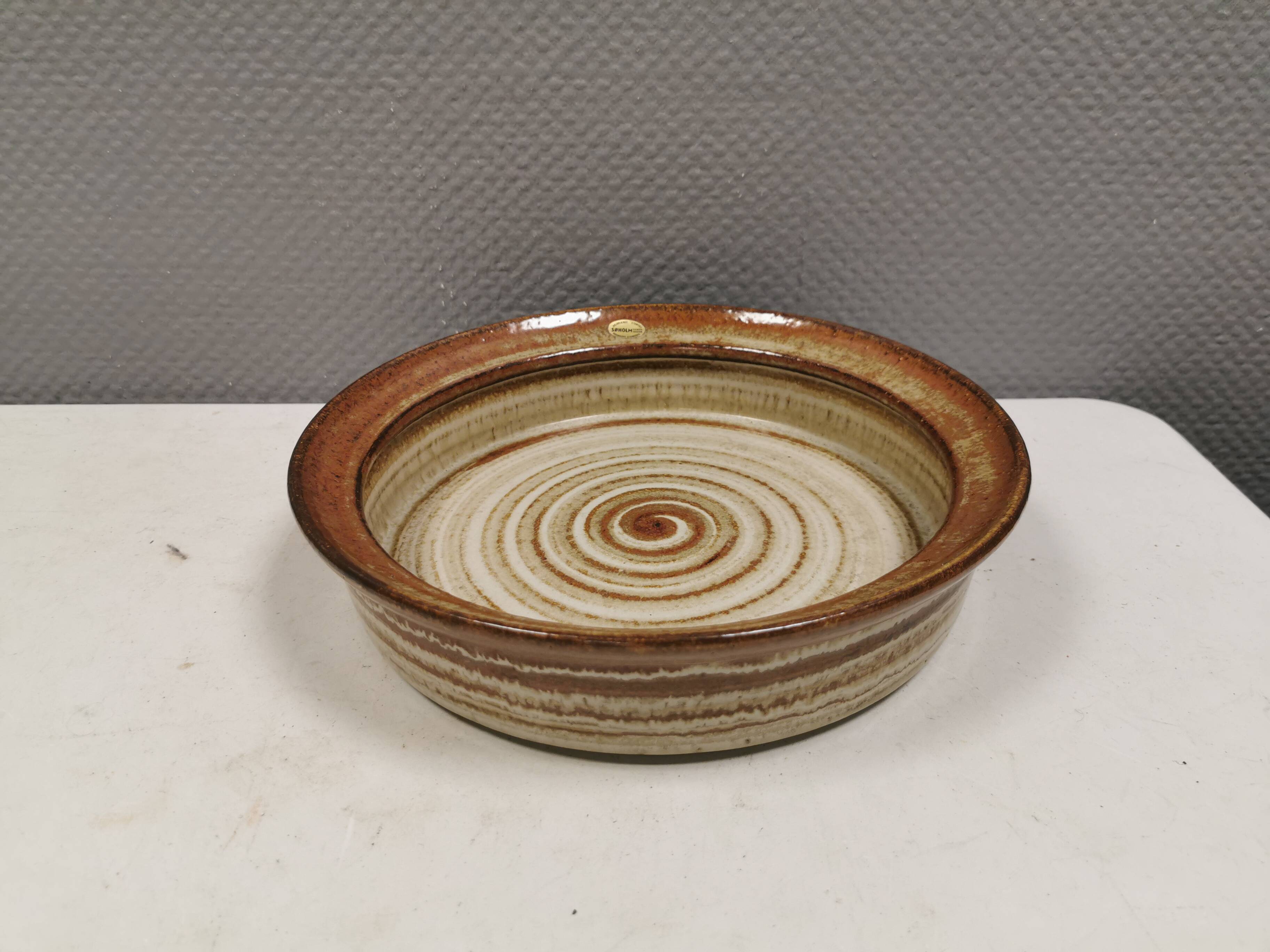 Large ceramic dish from Danske Søholm 1970-80s.