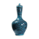 Covered vase or Persian jar, glazed Iznik pottery, vintage turquoise painted.