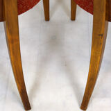 Art Deco H-214 Dining Chairs by Jindrich Halabala for ÚP Závody, 1950s, Set of 4