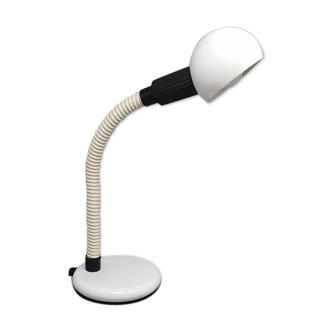 1970s original white table lamp. made in Italy by Veneta Lumi