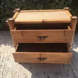 Commode bambou vintage