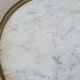Antique Louis xvi style white marble hot water bottle coffee table