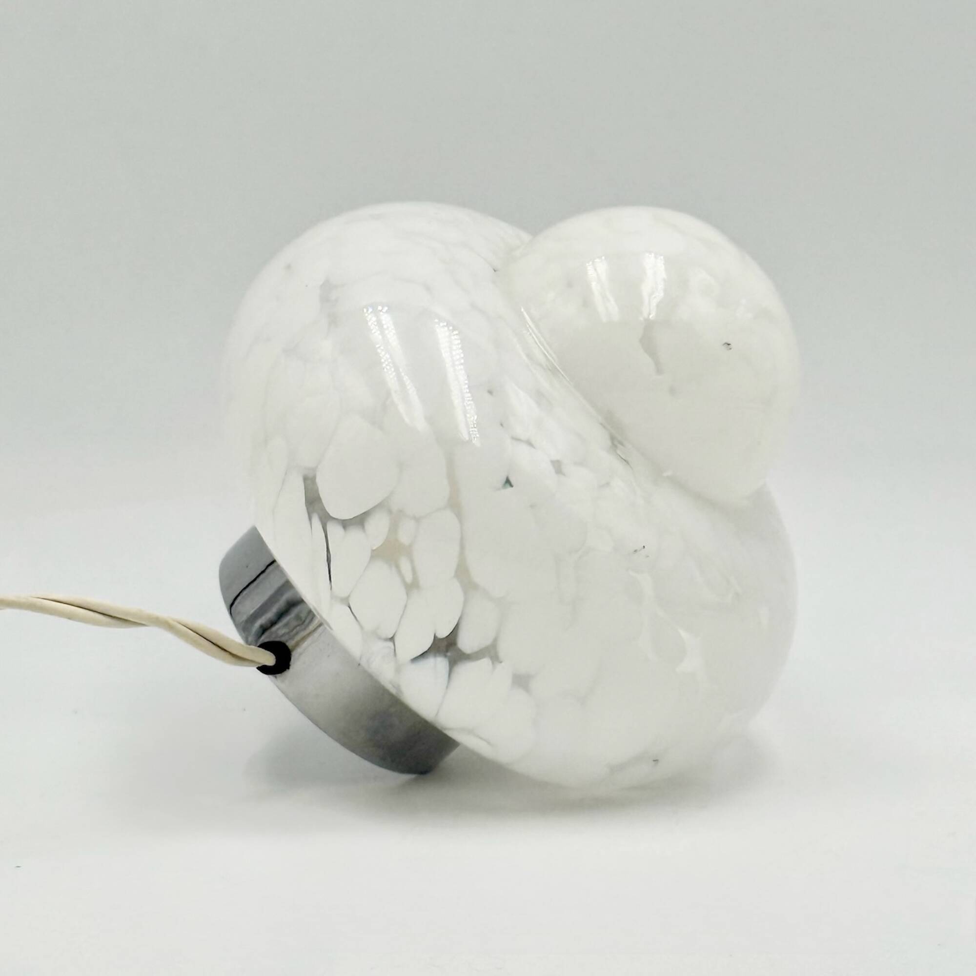 Lampe de table UFO en verre marbré, années 1960