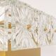 Large ceiling light in faceted crystal by Kinkeldey, Germany.
