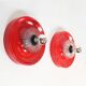 Pair of Space Age 'Spring' wall lamps by ELEKTROFÉM, Hungary, 1970s.