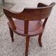Fauteuil de bureau Louis Philippe en chêne