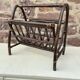 Vintage wicker magazine holder