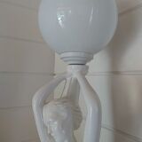 1970s lamp. Nude Art Deco style. 67cm.
