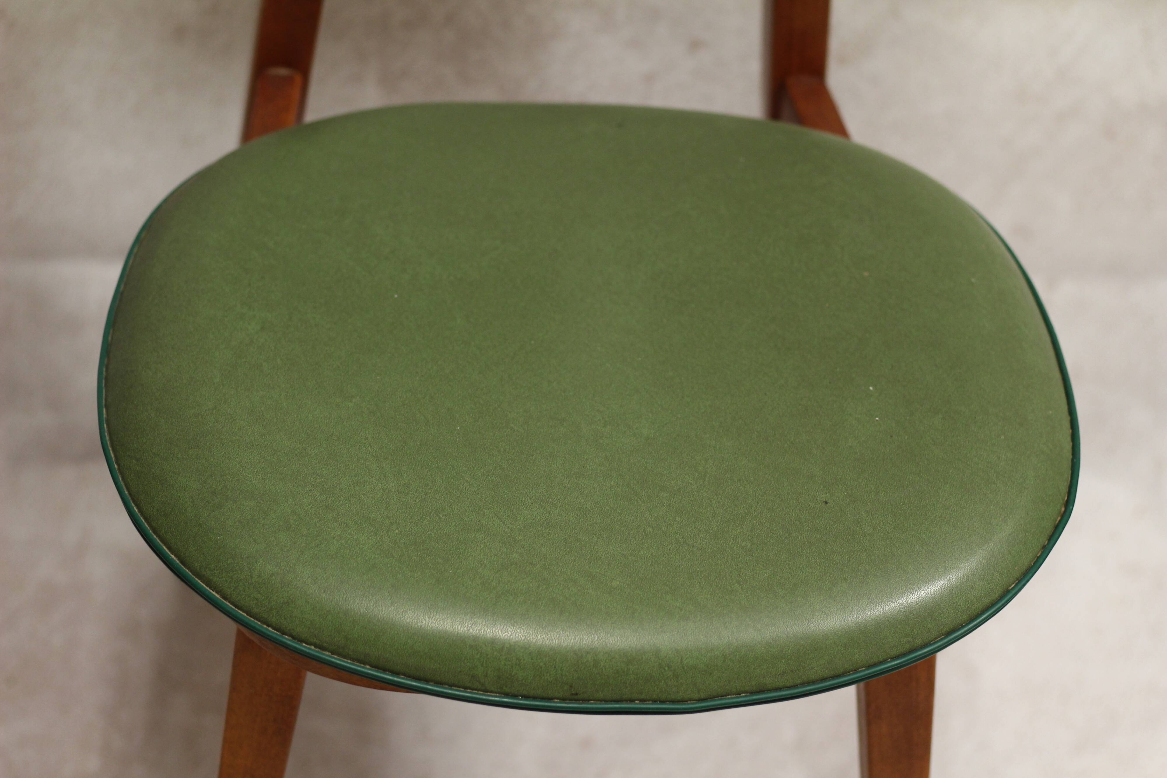 Green skai unicorn chair