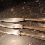 3 Christofle table knives