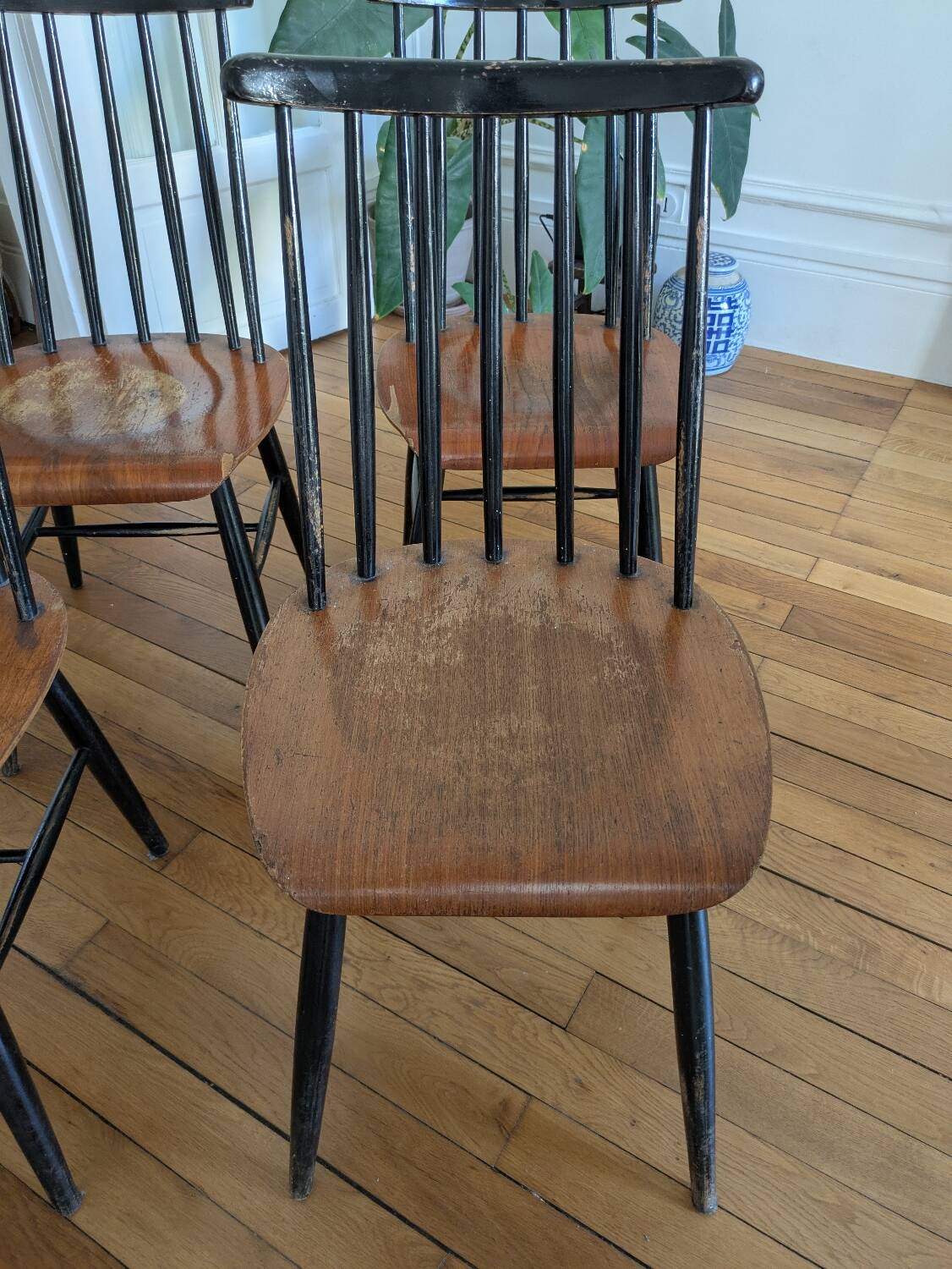 4 Fanette chairs by Ilmari Tapiovaara