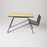Black and yellow coffee table by Gastone Rinaldi