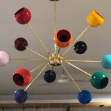 Lustre Sputnik - Lustre en laiton à 12 lumières - Composant certifié UL - Plafonnier