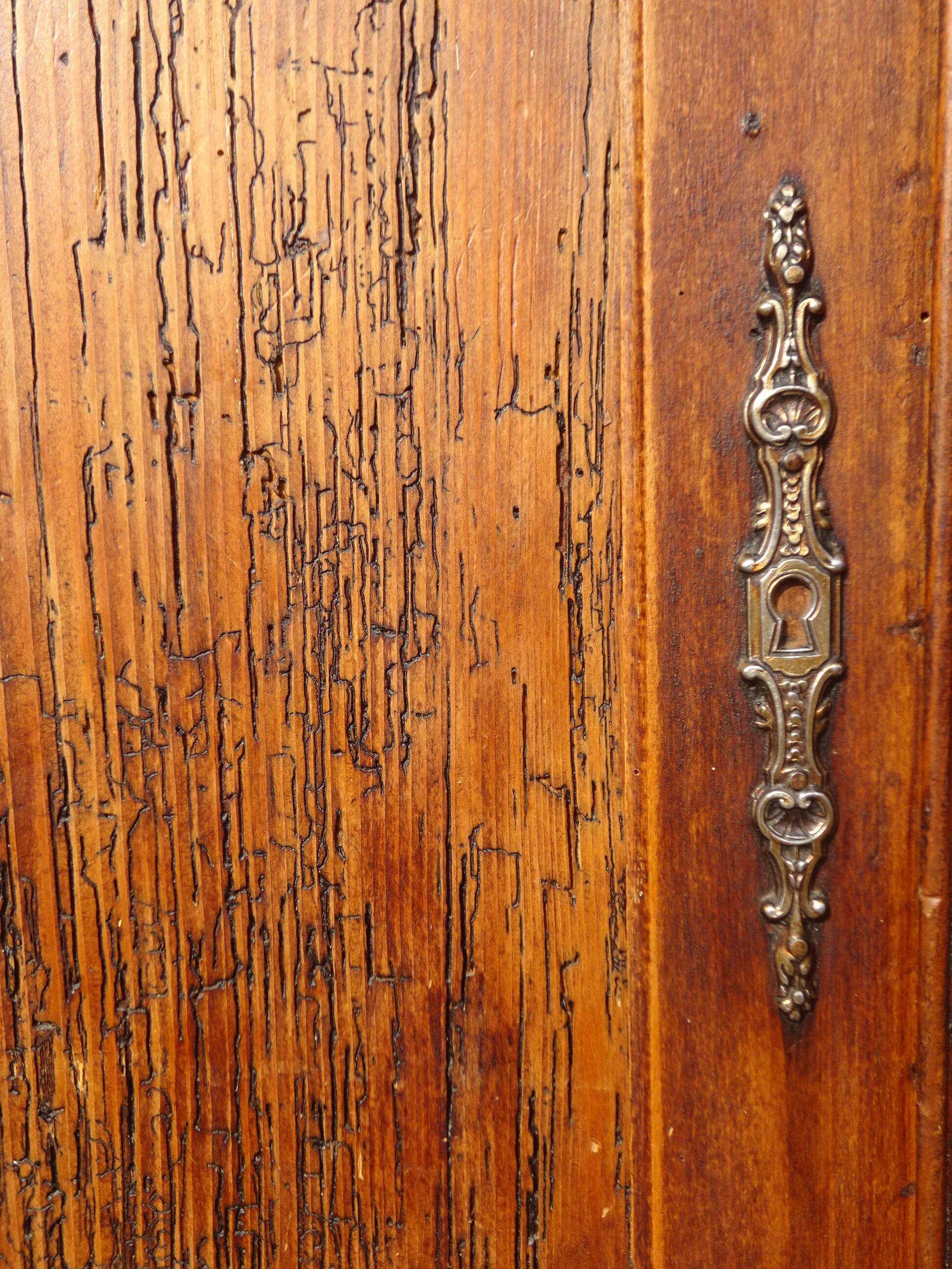 Old Parisian pine sideboard