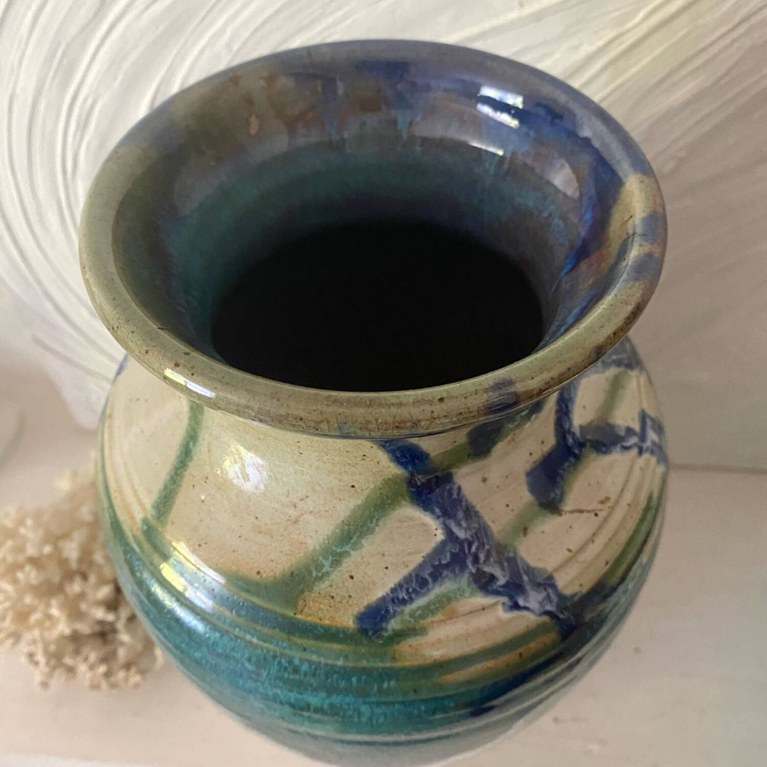 Signed ceramic vase