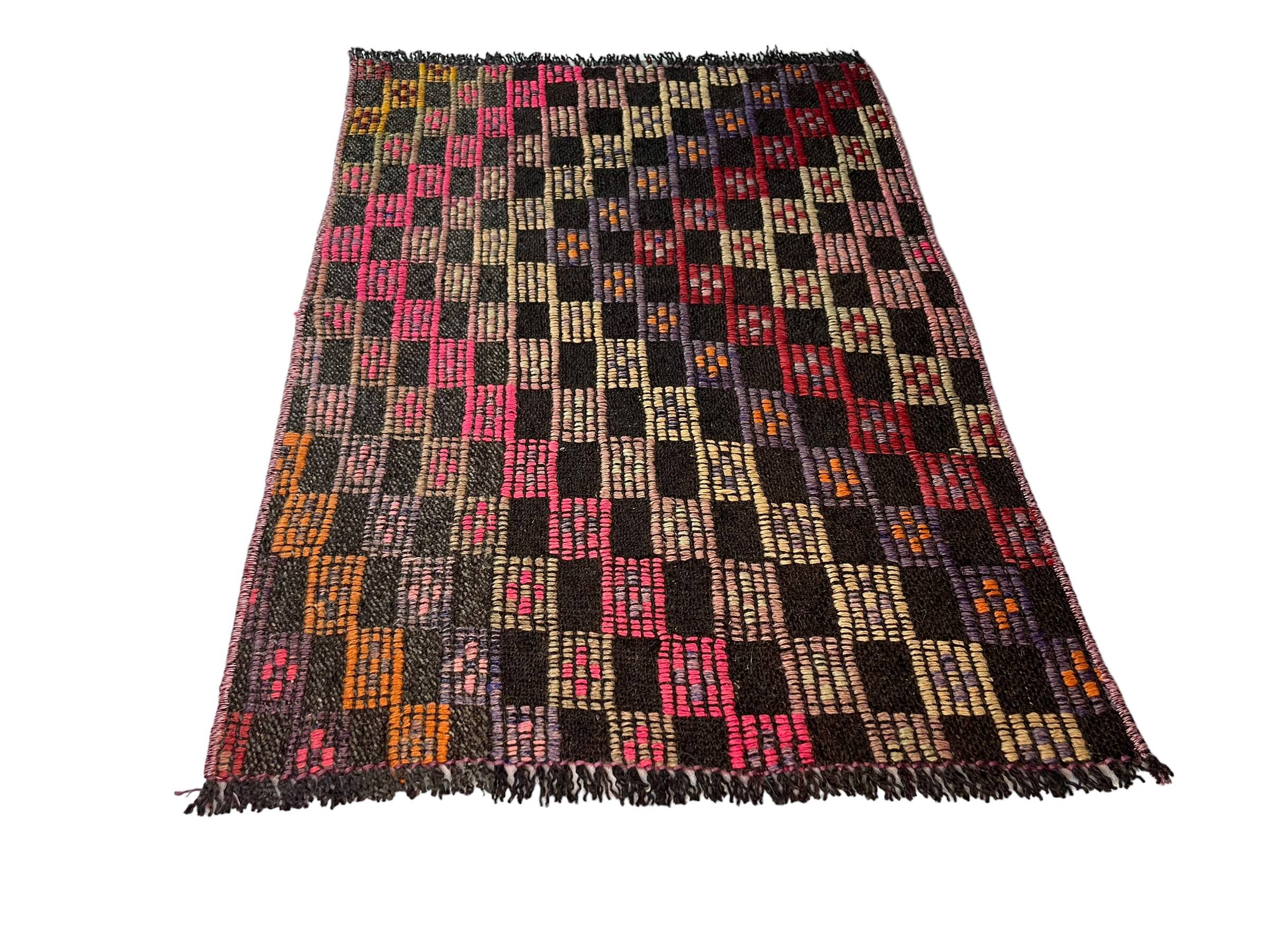 Vintage turkish kilim rug, 80 x 55 cm