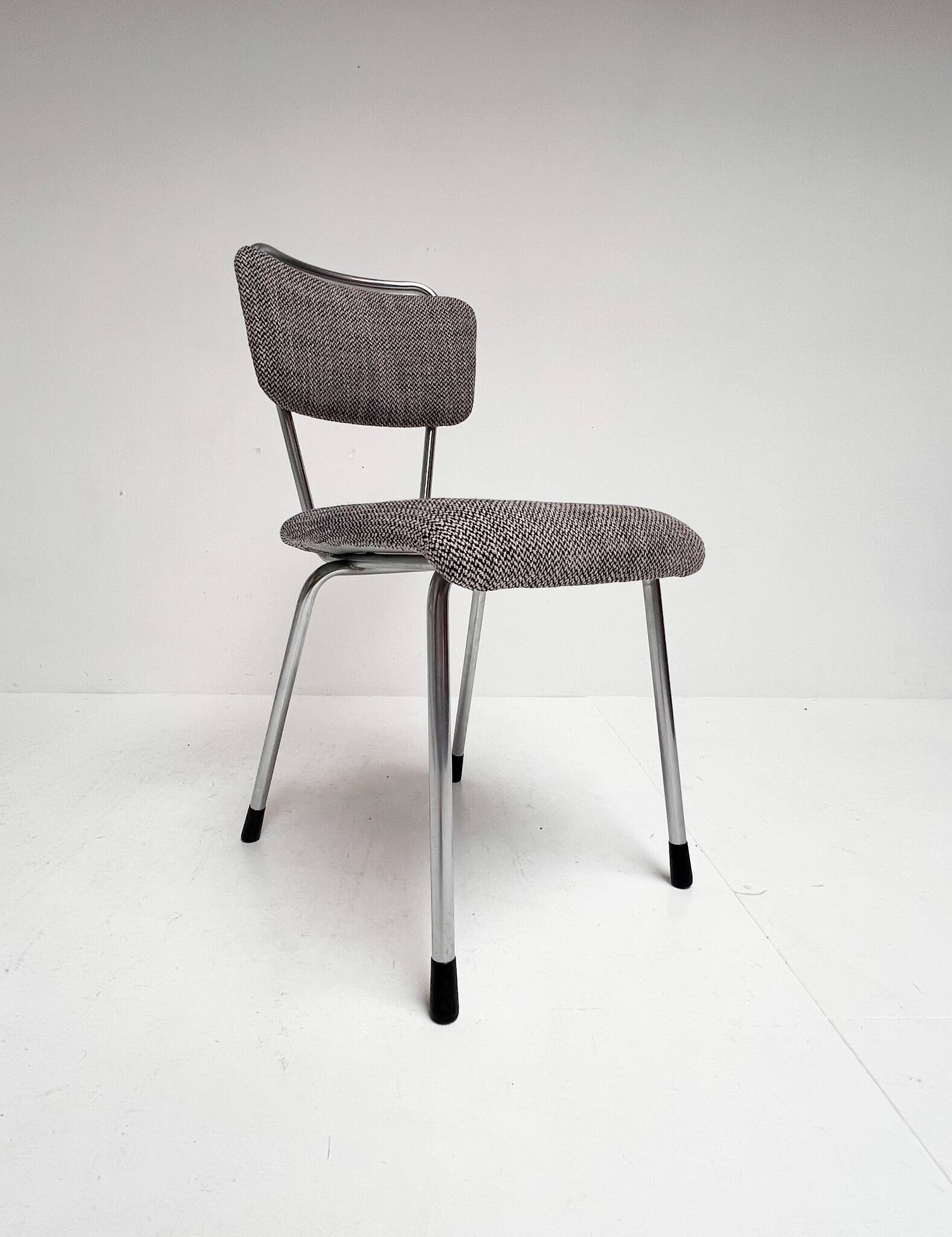 Set of 6 reupholstered chairs by Gebroeders De Wit, 1960s