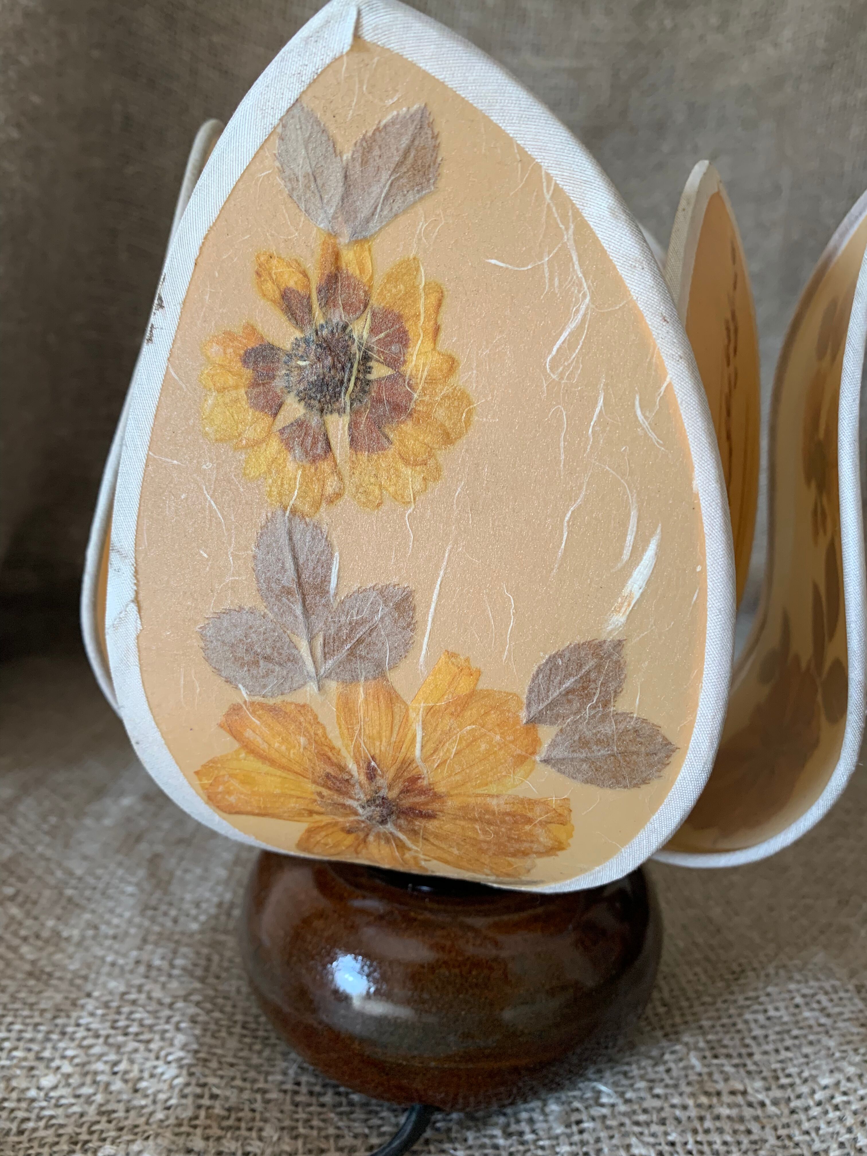 Vintage stoneware lamp