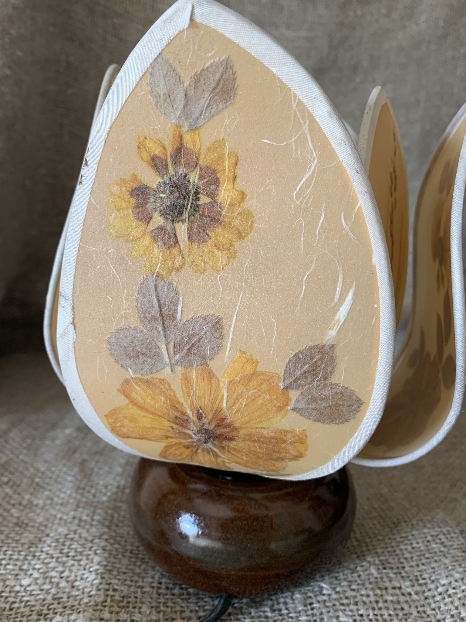 Vintage stoneware lamp
