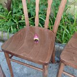 Set of four bistro chairs