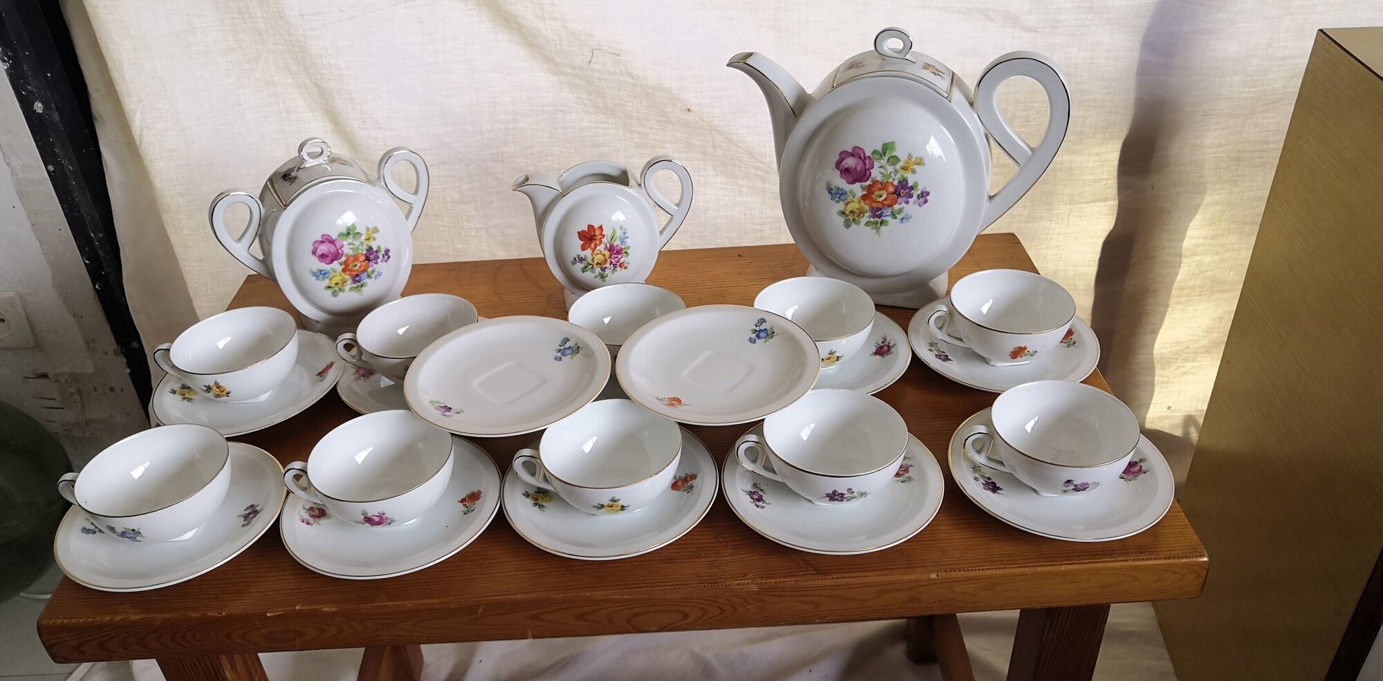 Epiag porcelain coffee service art deco czechoslovakia vintage 1920 1930
