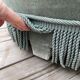 Rounded sofa with fringes