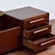 Meuble bas style Scandinave vintage, petit coffre bois