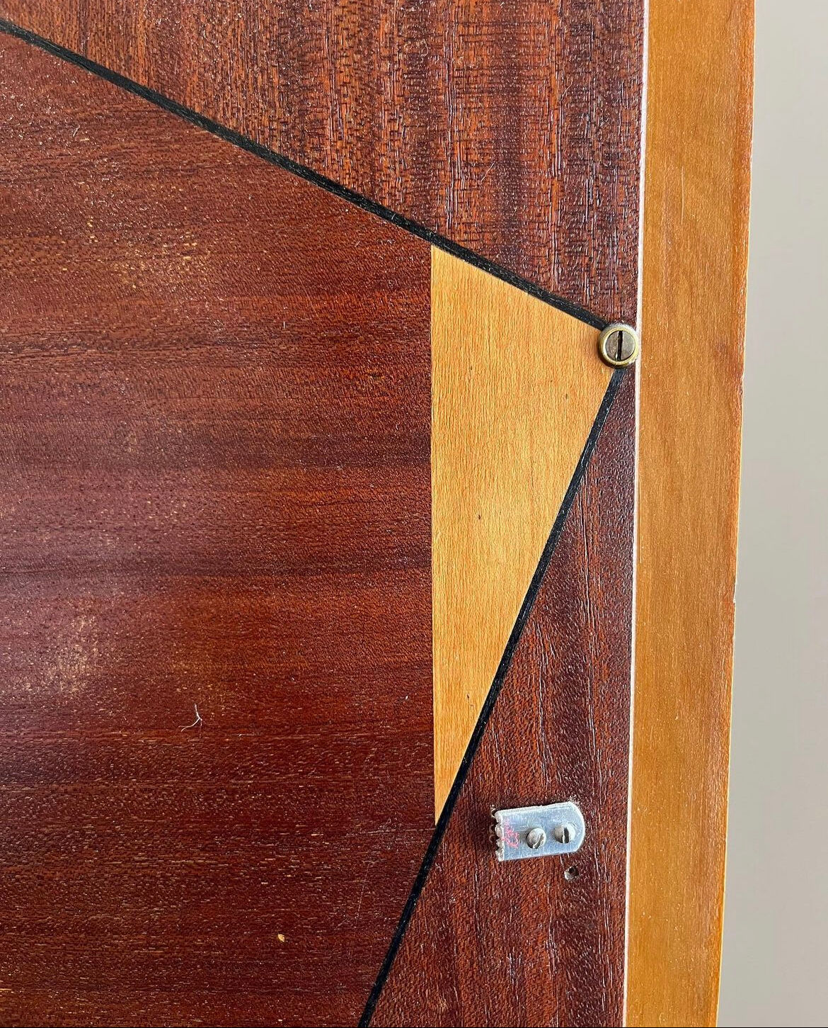 Art deco veneer cabinet