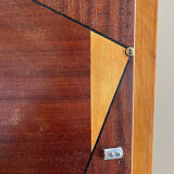 Art deco veneer cabinet