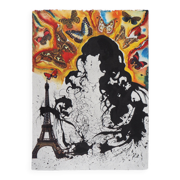 Salvador dali: paris, sncf (butterfly suite small model), original lithograph