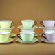Orchies Moulin des Loups earthenware tea or coffee set, art deco service
