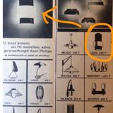 Cadix ceiling light design Louis Kalff for Philips 1950s