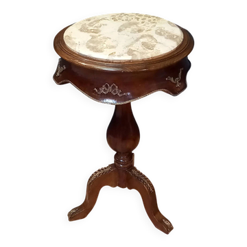 French lamp table with marble top - winetable