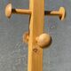 Modernist coat rack with 8 vintage 1980 hooks.
