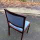 8 Scandinavian chairs in solid teak and blue velvet from the 1960s