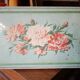 Old metal box 30x18 regibana green flower