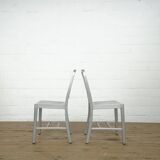 Ensemble de 6 chaises en aluminium bleu marine Emeco/Metwood