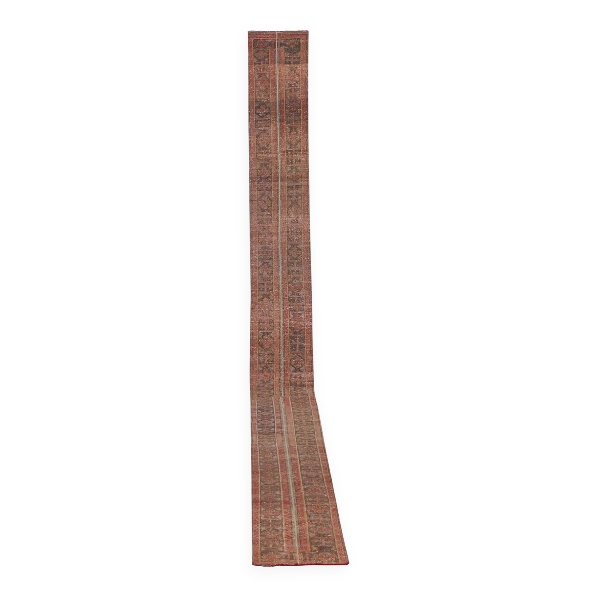Vintage Turkish hallway rug 56x686 cm