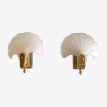 Pair of shell sconces