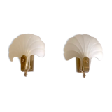 Pair of shell sconces