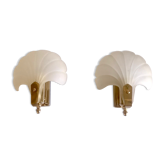 Pair of shell sconces