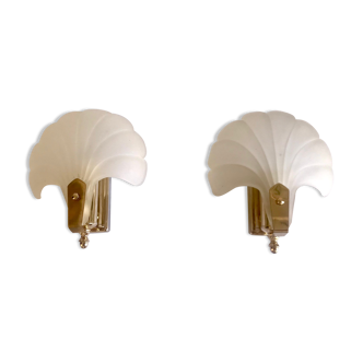 Pair of shell sconces