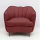 Pair of Gio Ponti Mid-Century Modern Velvet Armchairs for Casa e Giardino
